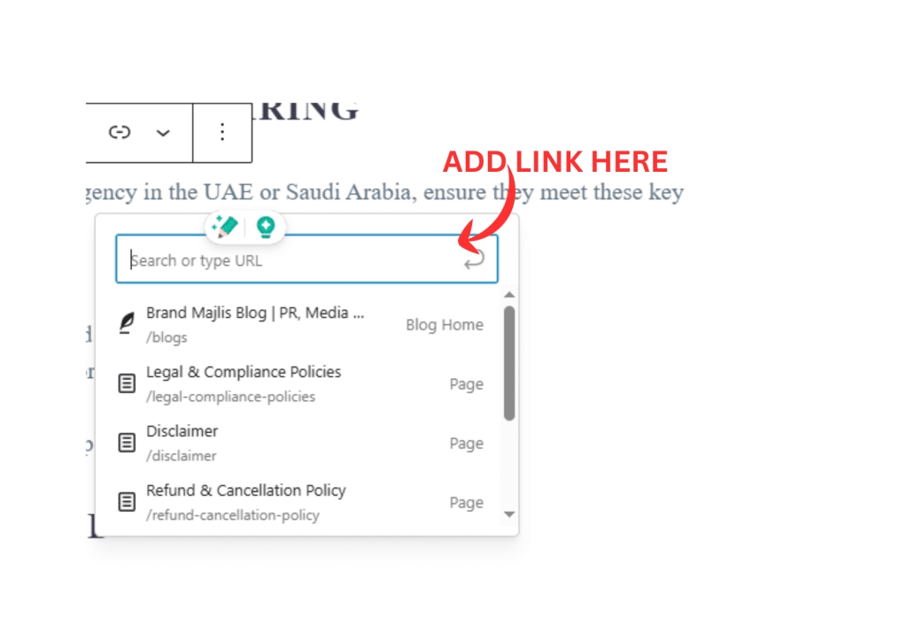 Add the link as a backlink